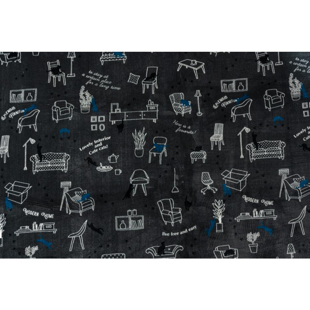 洗えるコンパクトラグ メロディキャット 185×185cm | ラグ・カーペット