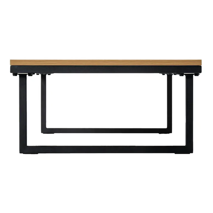 テーブルにもなるソファフレーム ブラック 幅105cm 奥行50cm 高さ26cm 重量約9.7kg 2人掛けソファ すべり止めシート付