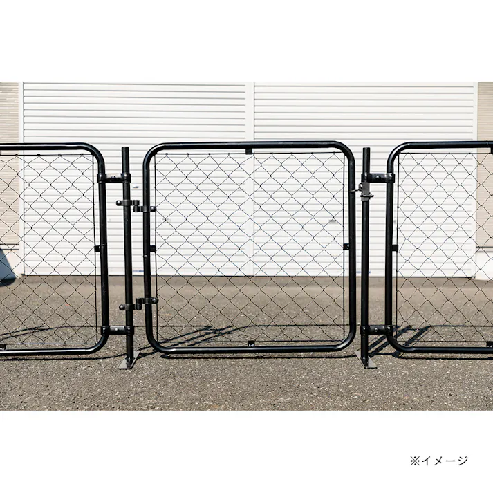 カインズ スタンド柱 31.8φ H90cm ドブメッキ ブラック