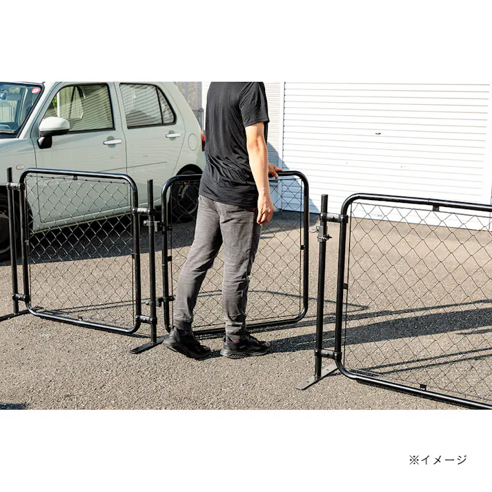 カインズ スタンド柱 31.8φ H90cm ドブメッキ ブラック