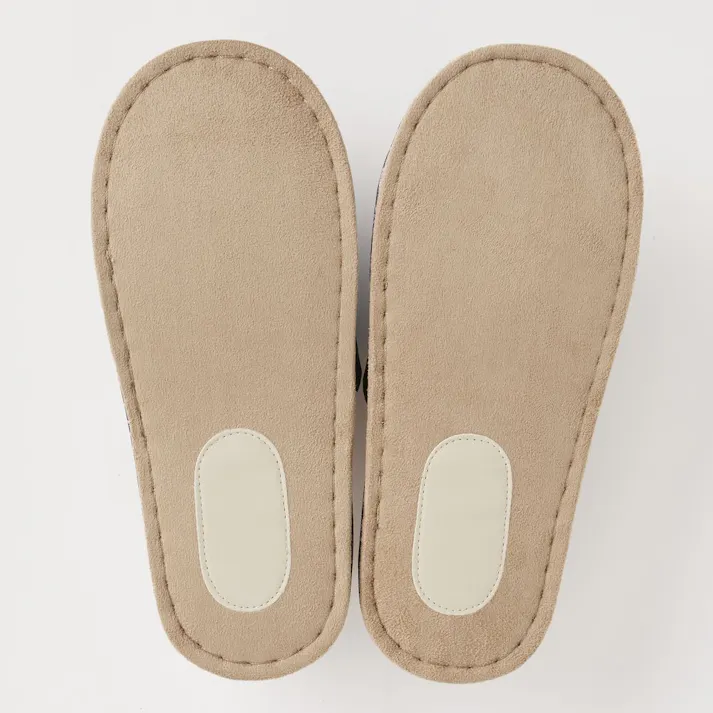 天然素材 竹スリッパ ネイビー L