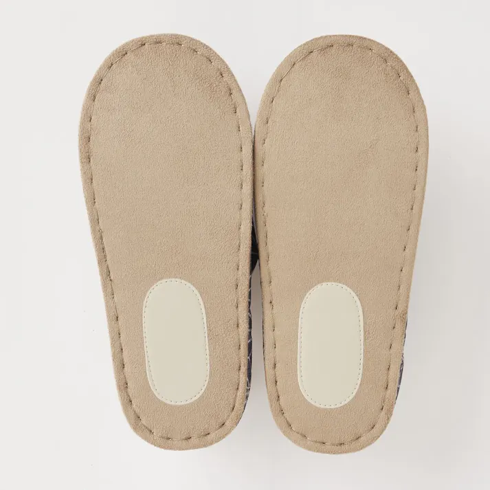 天然素材 竹スリッパ ネイビー M