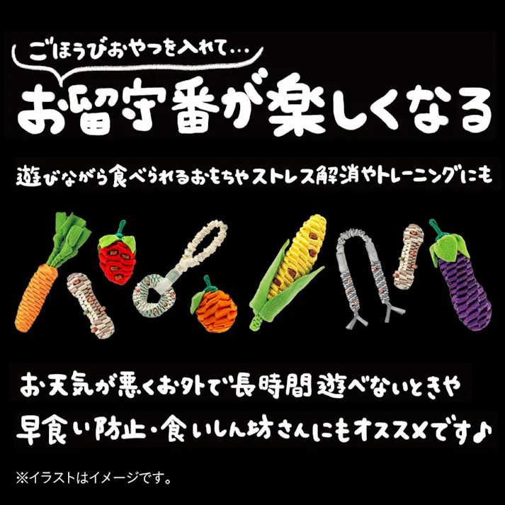 トリーツが入るロープトイ 大根