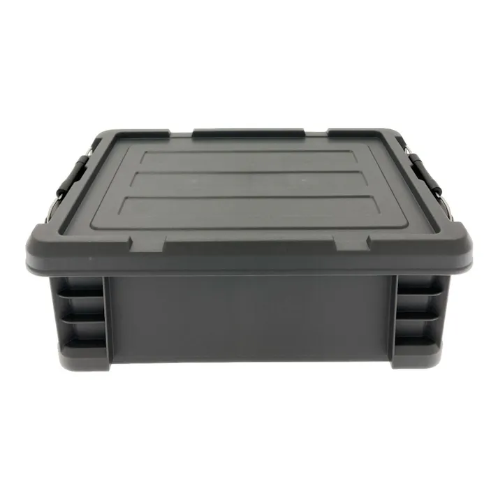 カインズ PRO 耐候材 蓋付コンテナ 13 グレー 幅29.5cm 奥行44.3cm 高さ15.9cm