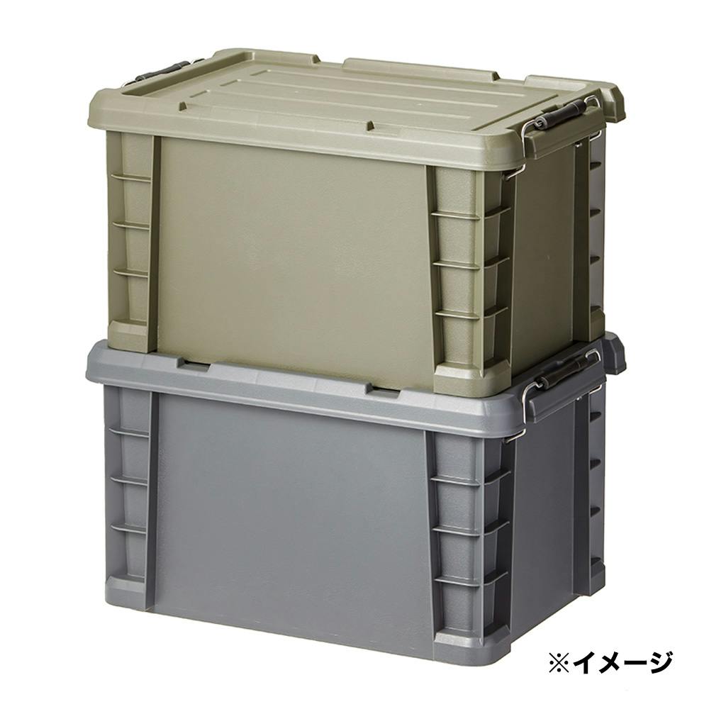 金属製収納用コンテナ グレー 楽天市場】（SPACE MADE 折りたたみコンテナ 46L グレー 耐荷重