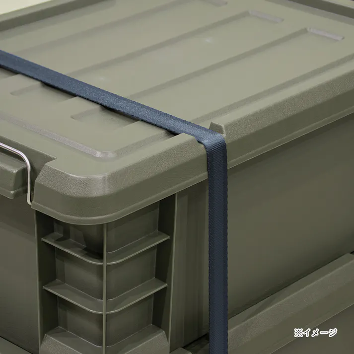 カインズ PRO 耐候材 蓋付コンテナ 25 グリーン 幅29.5cm 奥行44.3cm 高さ25.9cm