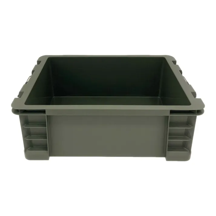 カインズ PRO 耐候材 蓋付コンテナ 22 グリーン 幅37.9cm 奥行54.5cm 高さ20.3cm