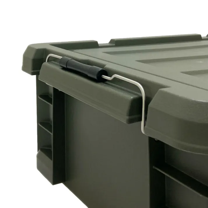 カインズ PRO 耐候材 蓋付コンテナ 22 グリーン 幅37.9cm 奥行54.5cm 高さ20.3cm