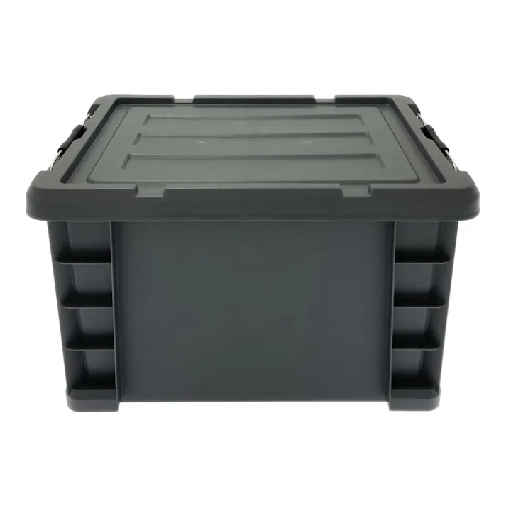 カインズ PRO 耐候材 蓋付コンテナ 45 グレー 幅37.9c 奥行54.5cm 高さ32.2cm