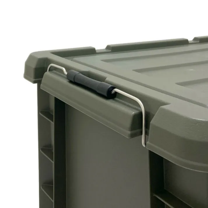 カインズ PRO 耐候材 蓋付コンテナ 45 グリーン 幅37.9c 奥行54.5cm 高さ32.2cm