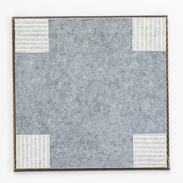 水や汚れ拭き取りやすいシステム畳 チェックブラウン 58×58cm