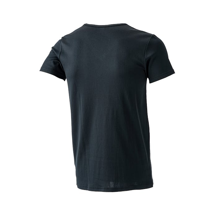 サラサーモ 蒸れにくいインナーTシャツ 半袖 L V首 ブラック(販売終了)
