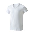 サラサーモ 蒸れにくいインナーTシャツ 半袖 LL V首 ホワイト