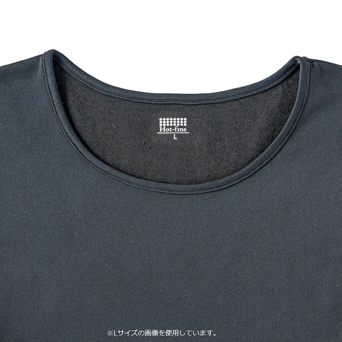 婦人 サラサーモ 蒸れにくいインナーTシャツ 丸首 M ブラック(販売終了)