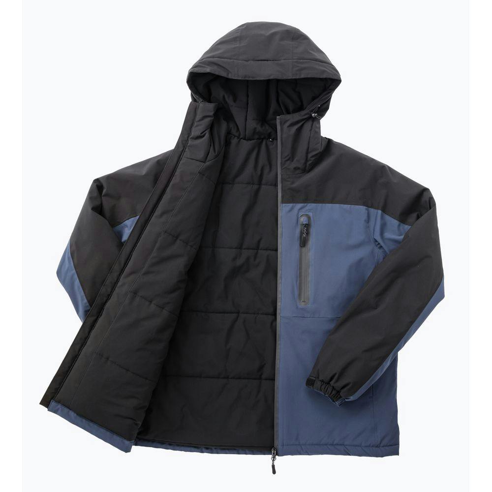 防水防寒中綿フードジャケット 3L ブラック/ネイビー(販売終了) | 作業 