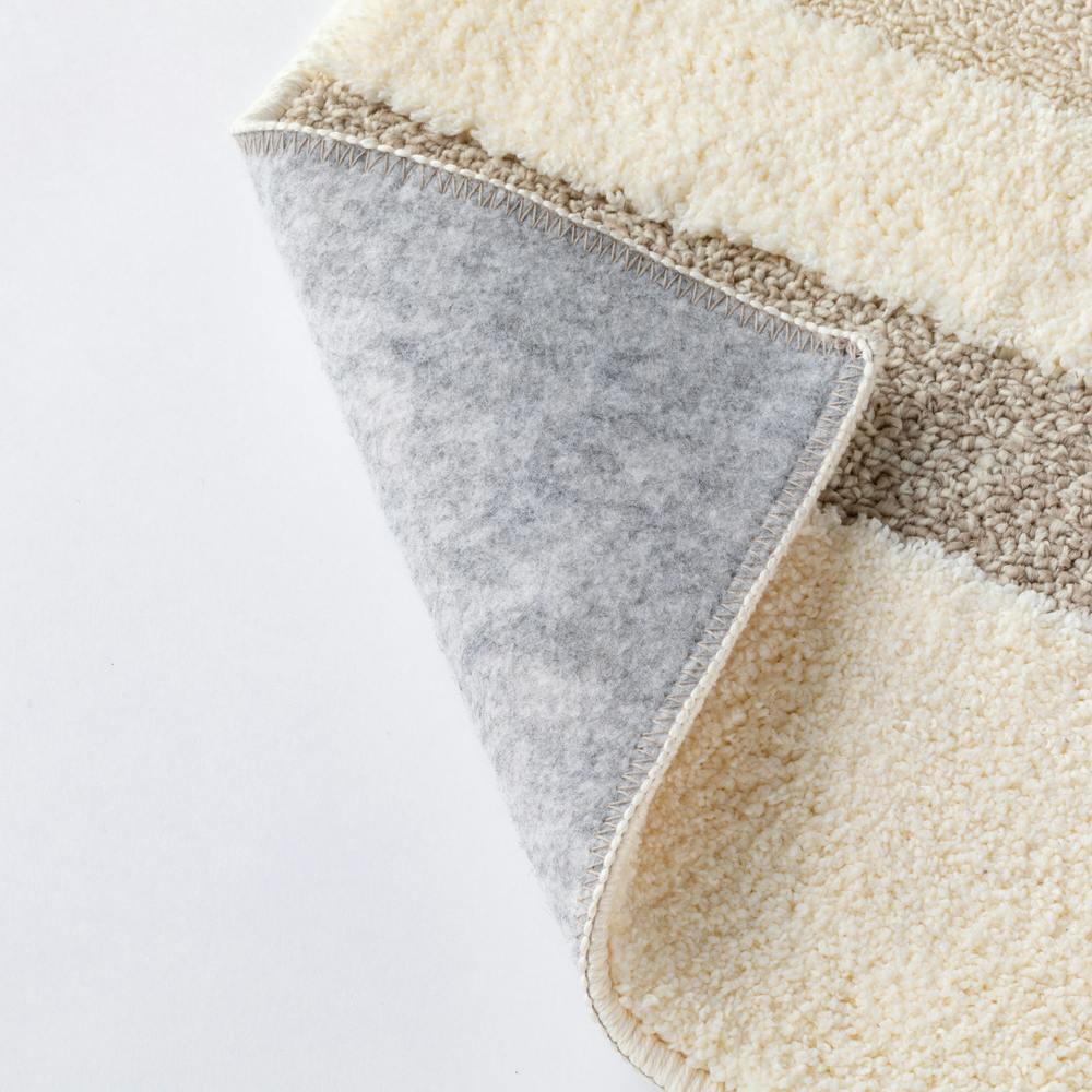 ソフトポリエステルタフトラグ アイボリー 130×185cm | ラグ