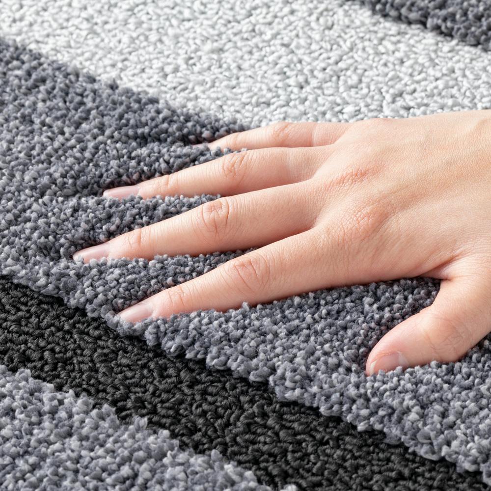 ニュアンスカラーソフトラグ AMERI  ソフトポリエステルタフトラグ グレー 130×185cm | ラグ