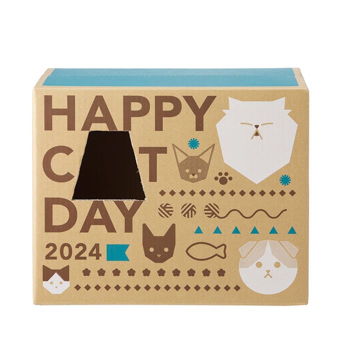 もっと濃いブルーに変わる紙製のネコ砂 にゃん祭りBOX 13.5L×4袋