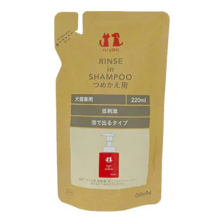 ペット用 低刺激リンスイン泡シャンプー 詰替 220ml