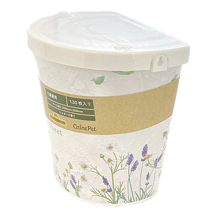 シャンプータオル デザインバケツ 本体 130枚