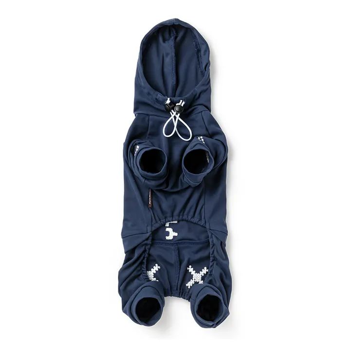 不快害虫から愛犬を守るペットスーツ ネイビー 4Lサイズ ペット服(犬の服)(販売終了)