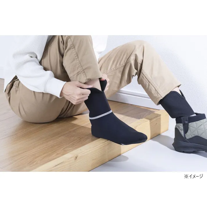 カインズ 防寒ミドルインナーソックス ブラック M