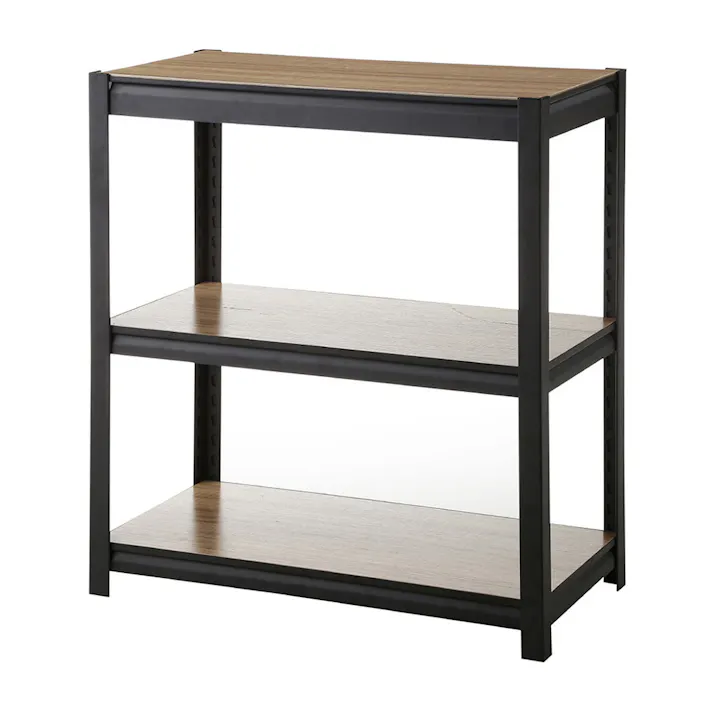 カインズ 連結できるスチールラックS 3段 ブラック 幅82cm 奥行42cm 高さ92cm(販売終了)