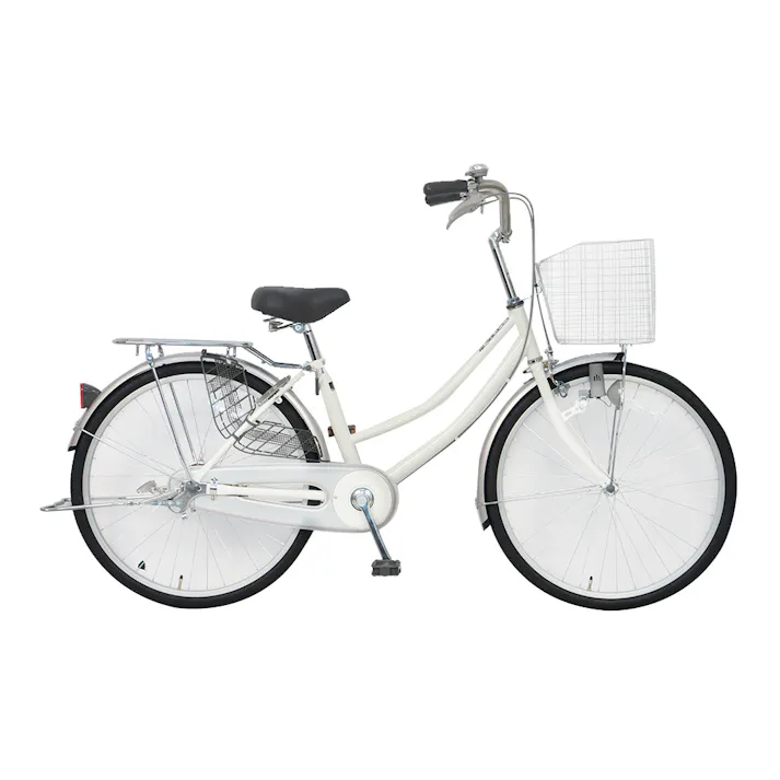 【自転車】軽快車3 24型 ホワイト