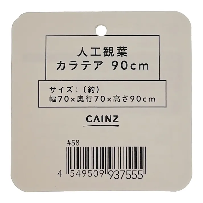 人工観葉 カラテア 90cm
