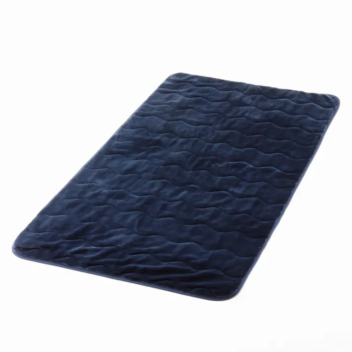 保温性のある敷パッド Pitapa ネイビー セミダブル 120×200cm(販売終了)