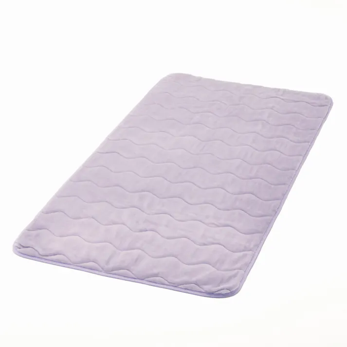 保温性のある敷パッド Pitapa パープル ダブル 140×200cm(販売終了)