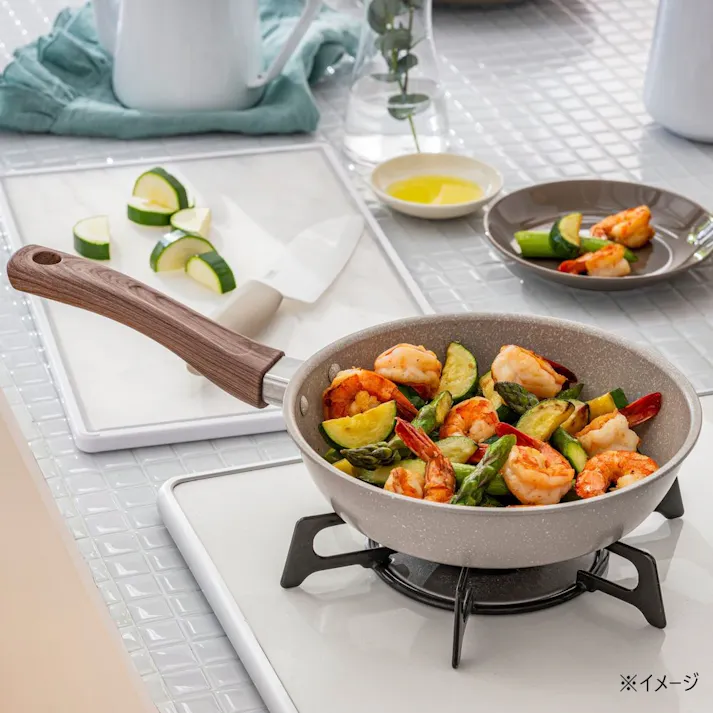 ガス火専用 ストーンマーブル フライパン 20cm