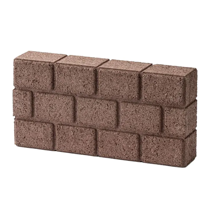 レンガ調花壇材 レッド