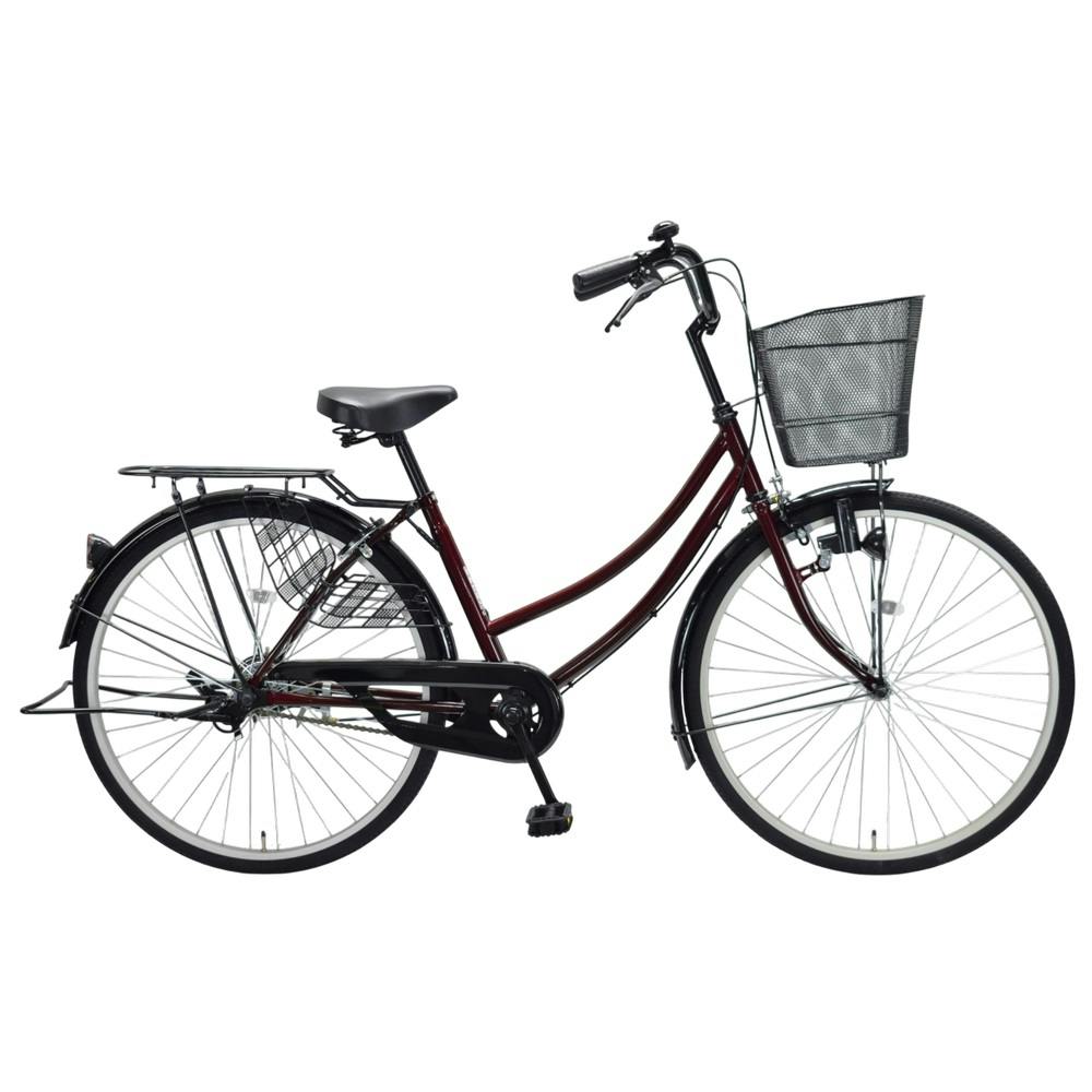 カインズ自転車❨新古品❩27インチ　シルバー内装3段　要引取 自転車】パンクしない軽快車 27インチ 内装3段 シルバー