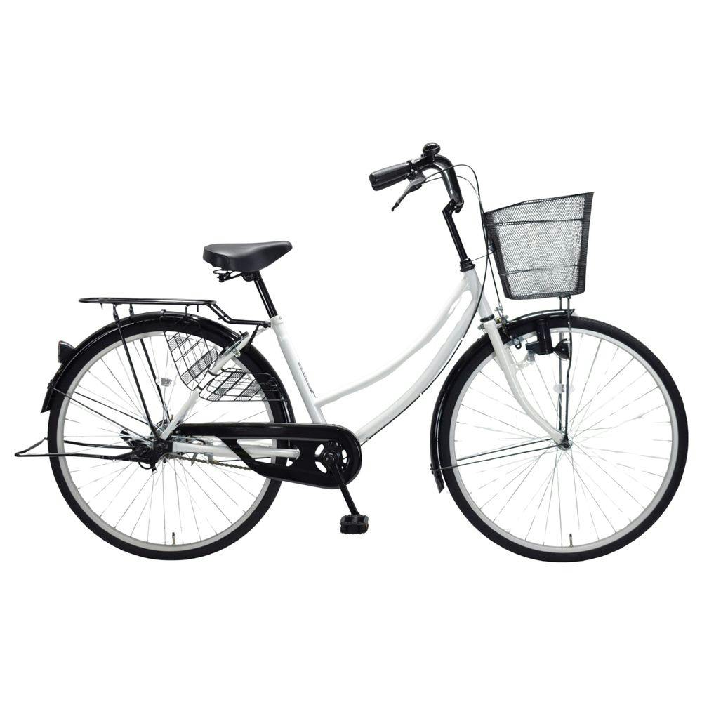 自転車】軽快車 CF23-WB261 26インチ ホワイト | ファミリーサイクル