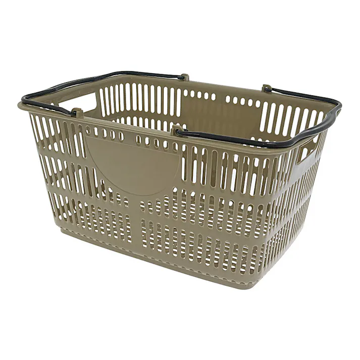 買い物バスケット カーキ