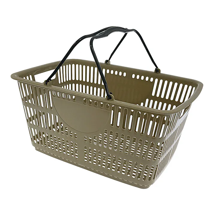 買い物バスケット カーキ