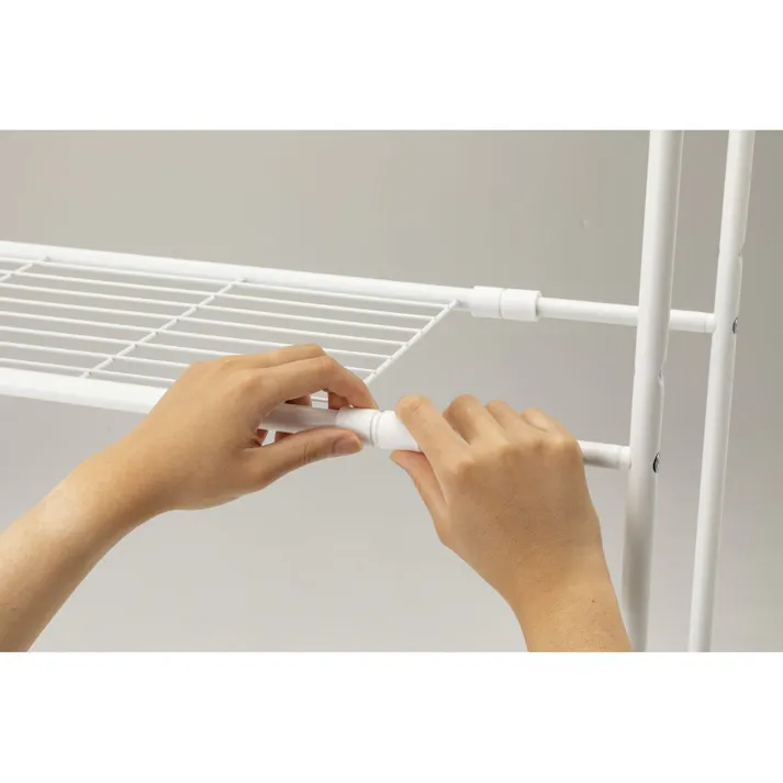 タオル掛け付きランドリーラック ホワイト TLR-149WH