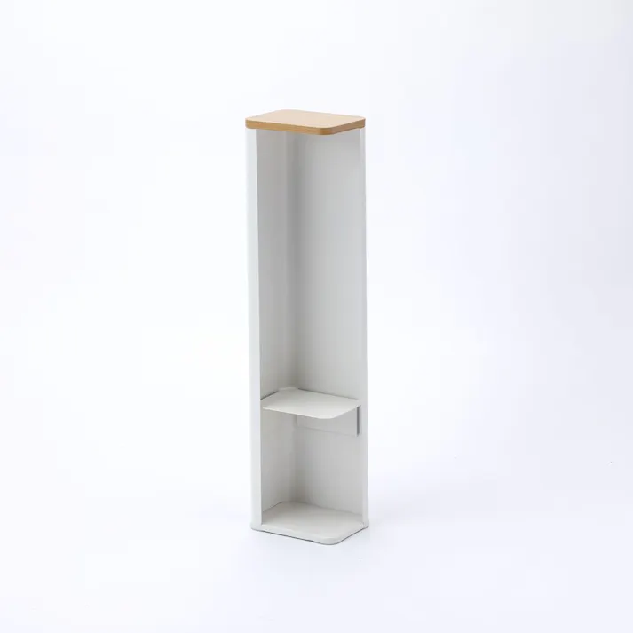 棚の高さが変えられる スリムトイレ収納 ホワイト