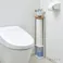 棚の高さが変えられる スリムトイレ収納 ホワイト