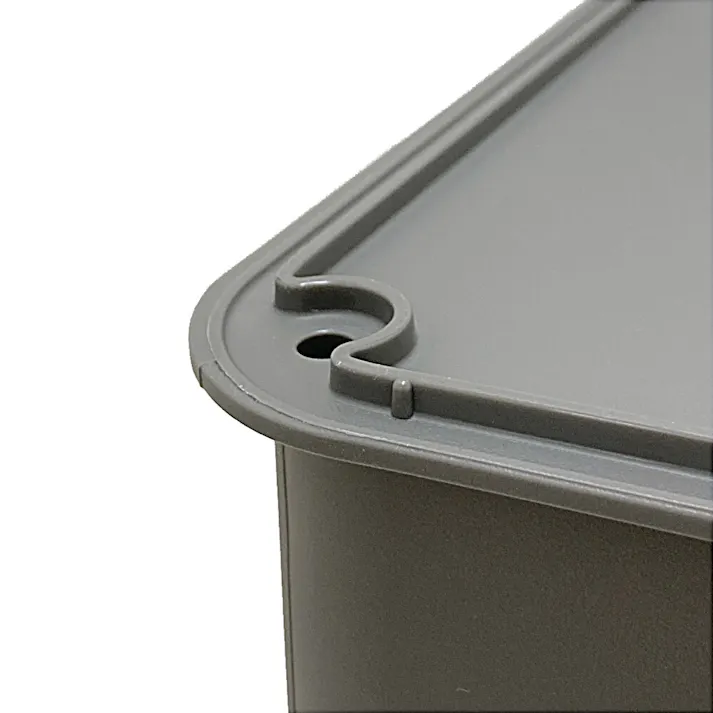 インテリアコンテナ 浅型 シックグレー