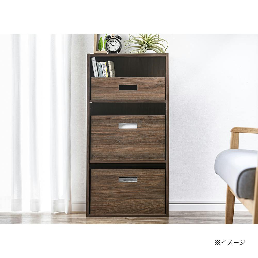 木目調インナーボックス ブラウン | カラーボックス・インナー
