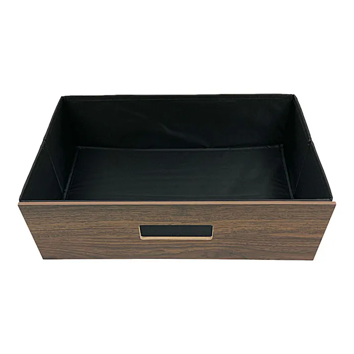 木目調インナーボックス ブラウン 浅型