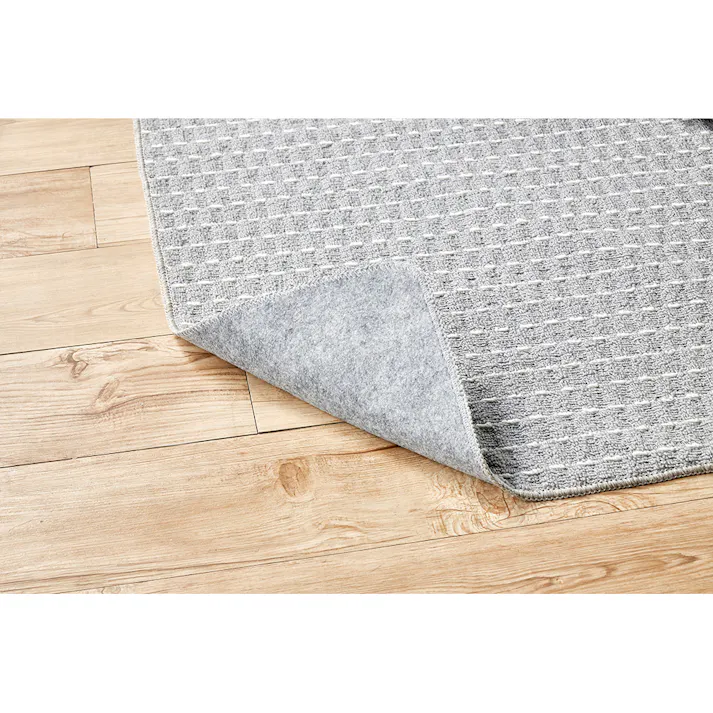 制菌防臭防ダニ平織カーペット ストライプ グレー 2畳