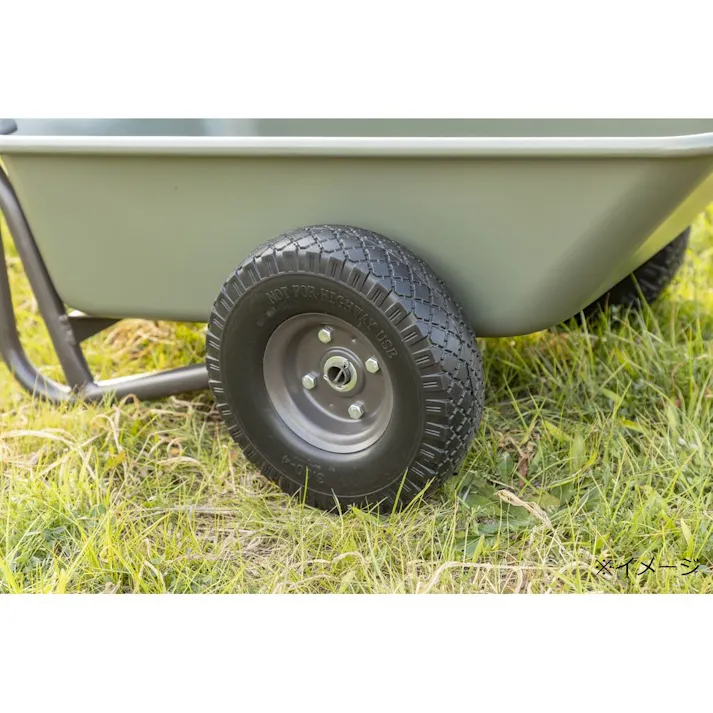 カインズ コンテナを載せやすい折りたたみスリム二輪車 ノーパンク CKN-01DGN