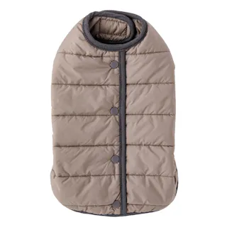 【送料無料】中綿ベスト グレー Sサイズ ペット服(犬の服)