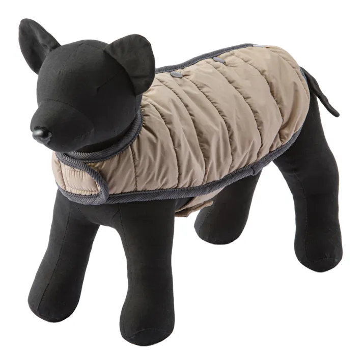 【送料無料】中綿ベスト グレー Sサイズ ペット服(犬の服)