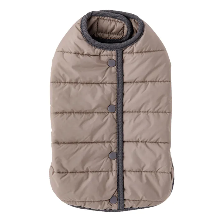 【送料無料】中綿ベスト グレー Sサイズ ペット服(犬の服)