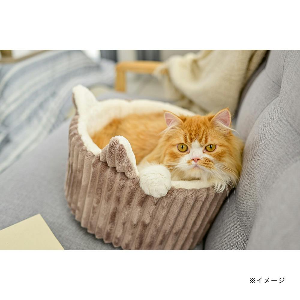 美品】CAT IN DA HOUSE キャットインダハウスねこカゴバッグ - かごバッグ