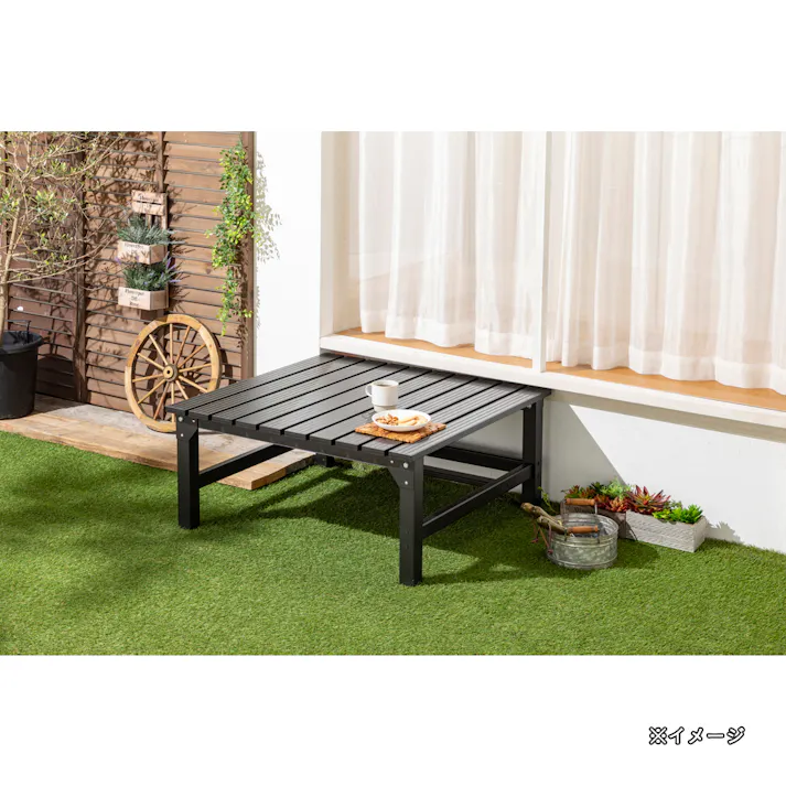 カインズ デッキ下に収納しやすい連結できるアルミデッキ 90×92 ブラック CLB-9(販売終了)